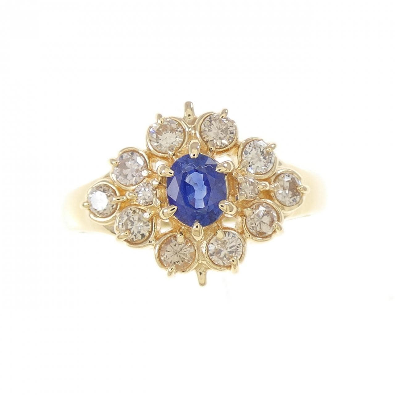 K18YG サファイヤ リング 0.33CT