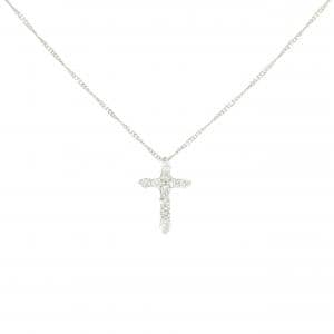 PT900/PT850 クロス ダイヤモンド ネックレス 0.2CT