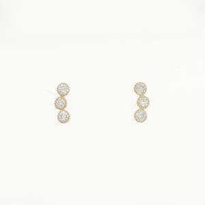【リメイク】K18YG ダイヤモンド ピアス 0.20CT