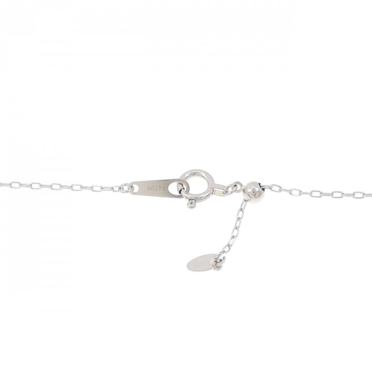 PT900/PT850 フラワー トルマリン ネックレス 0.12CT