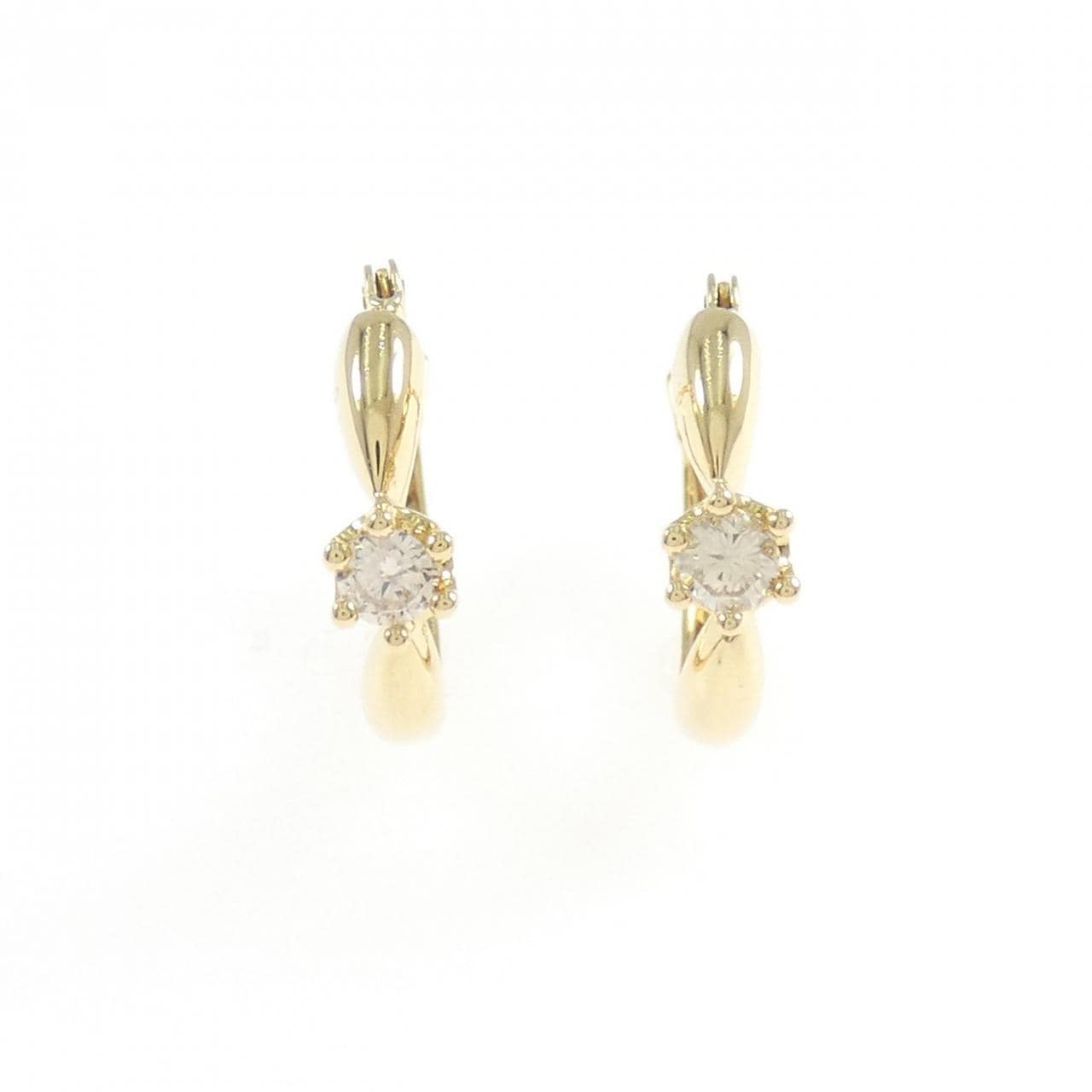 K18YG ダイヤモンド ピアス 0.2CT