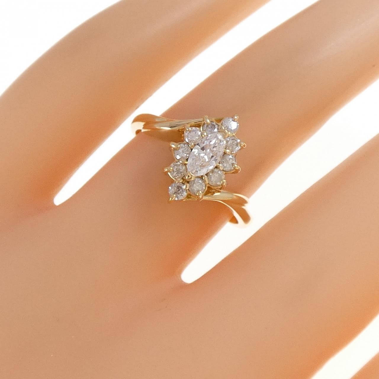 K18YG ダイヤモンド リング 0.51CT