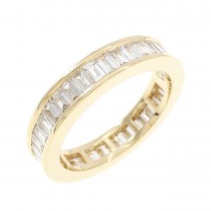 K18YG フルエタニティ ダイヤモンド リング 1.46CT