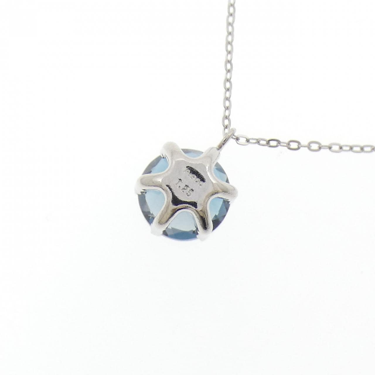 PT900/PT850 ブルートパーズ ネックレス 1.25CT
