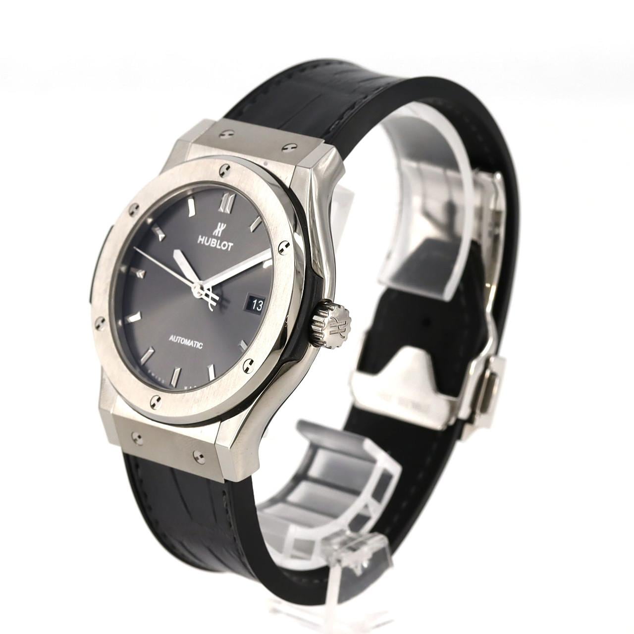 ウブロ クラシックフュージョンチタニウムレーシンググレー 542.NX.7071.LR TI 自動巻