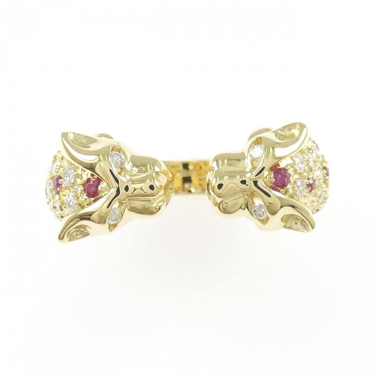 750YG ルビー リング 0.37CT
