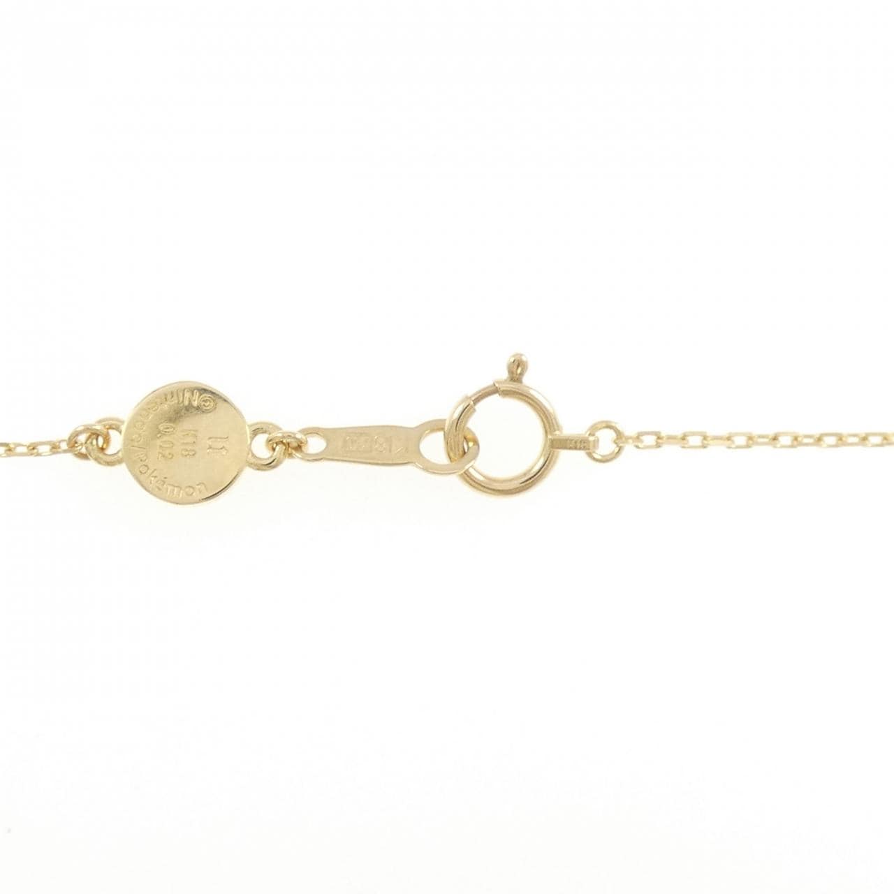 K18YG ダイヤモンド ネックレス 0.02CT