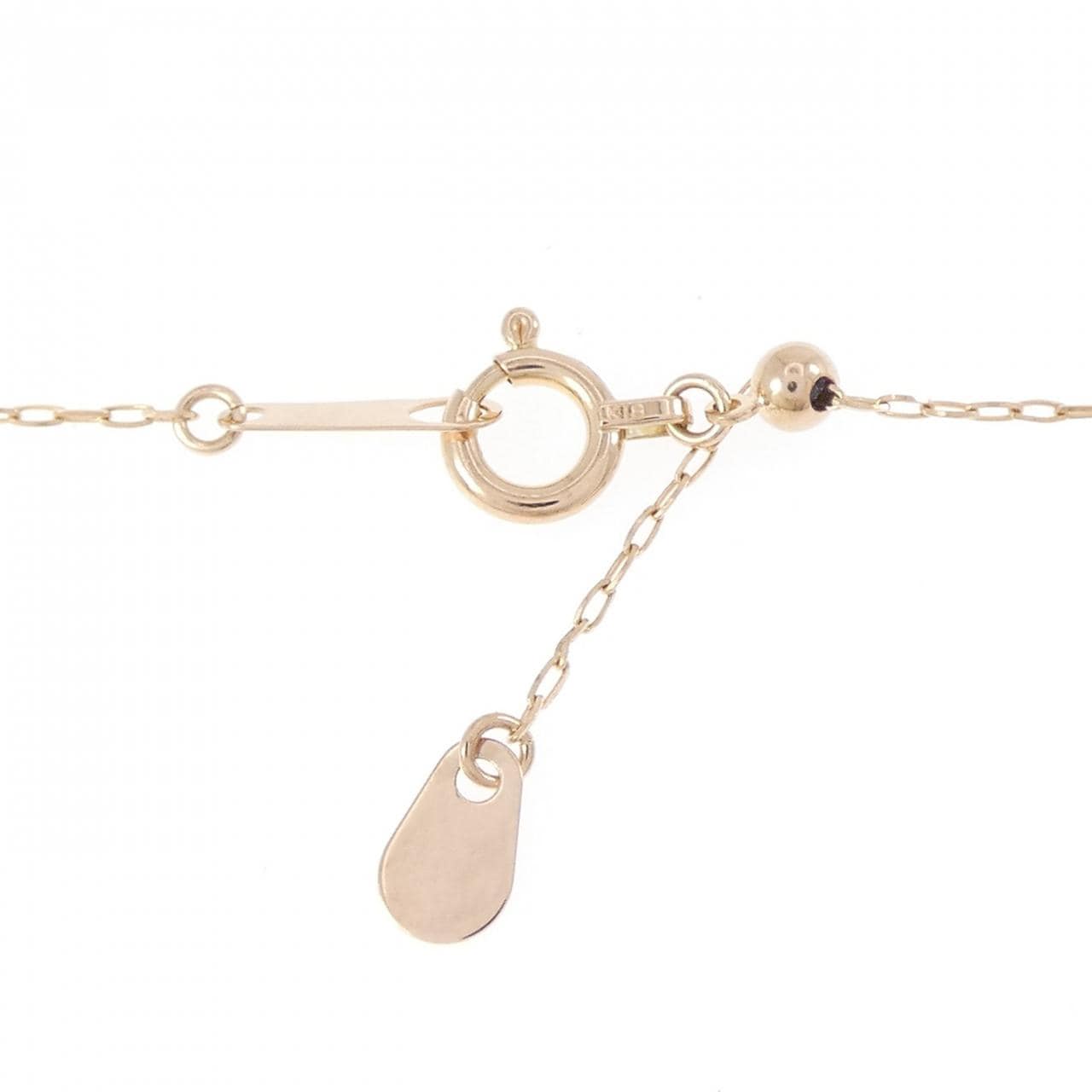 K18PG フラワー ダイヤモンド ネックレス 0.30CT