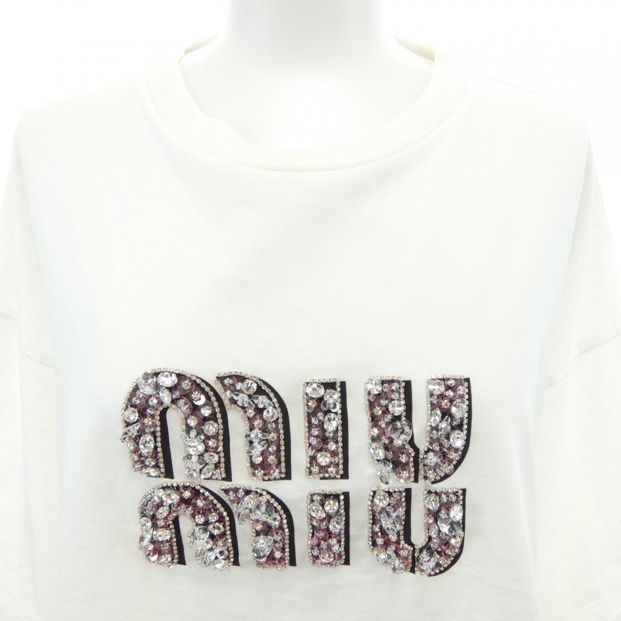 ミュウミュウ MIU MIU MJN426 12I0 Tシャツ