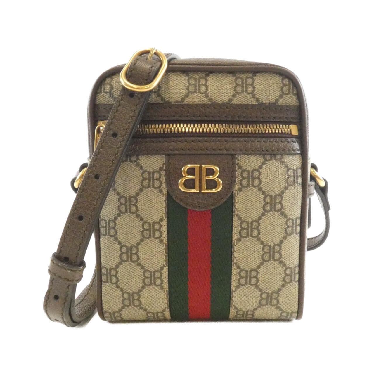 バレンシアガ BALENCIAGA×GUCCI ハッカー ショルダー ジップ バッグ 680129 2103U ショルダーバッグ