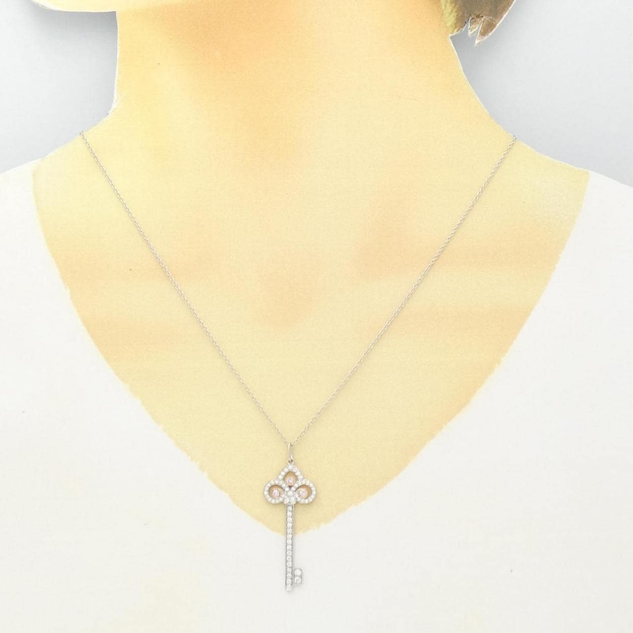 TIFFANY fleur-de-lis key necklace