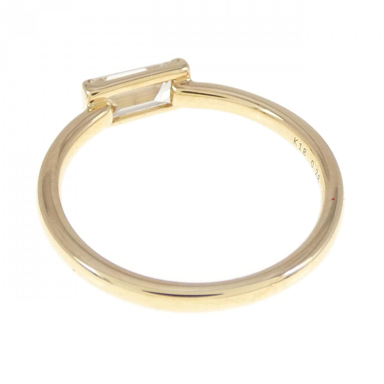【新品】K18YG ダイヤモンド リング 0.28CT