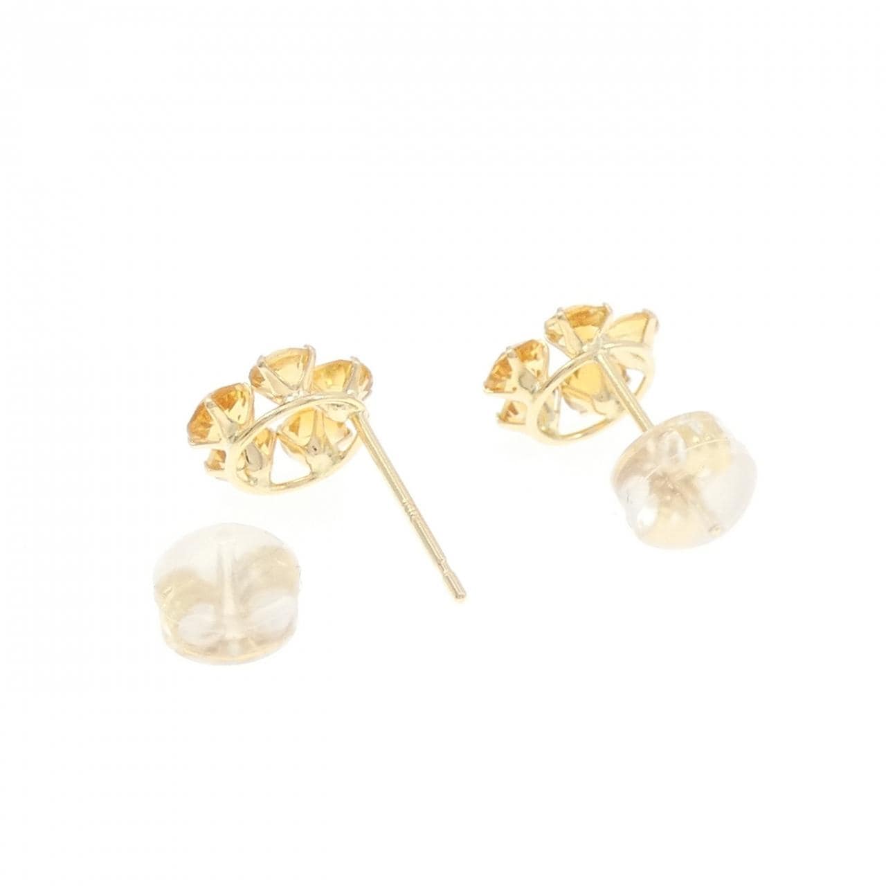 【新品】K18YG シトリン ピアス