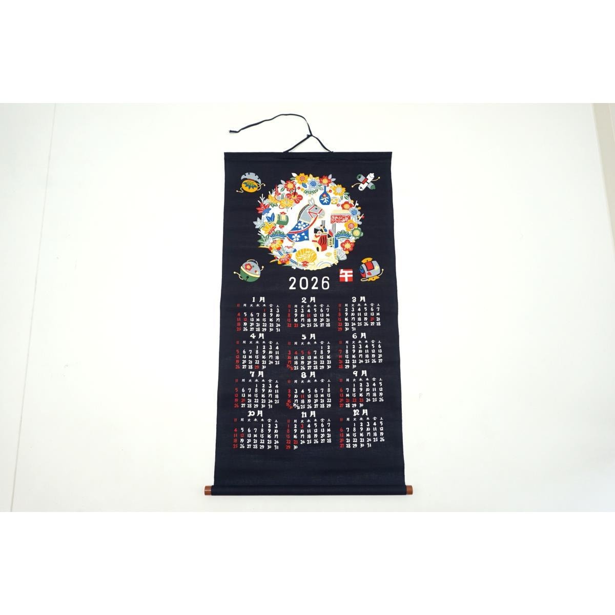 【新品】干支2026年 午 タペストリー・ハンカチ・手拭いセット