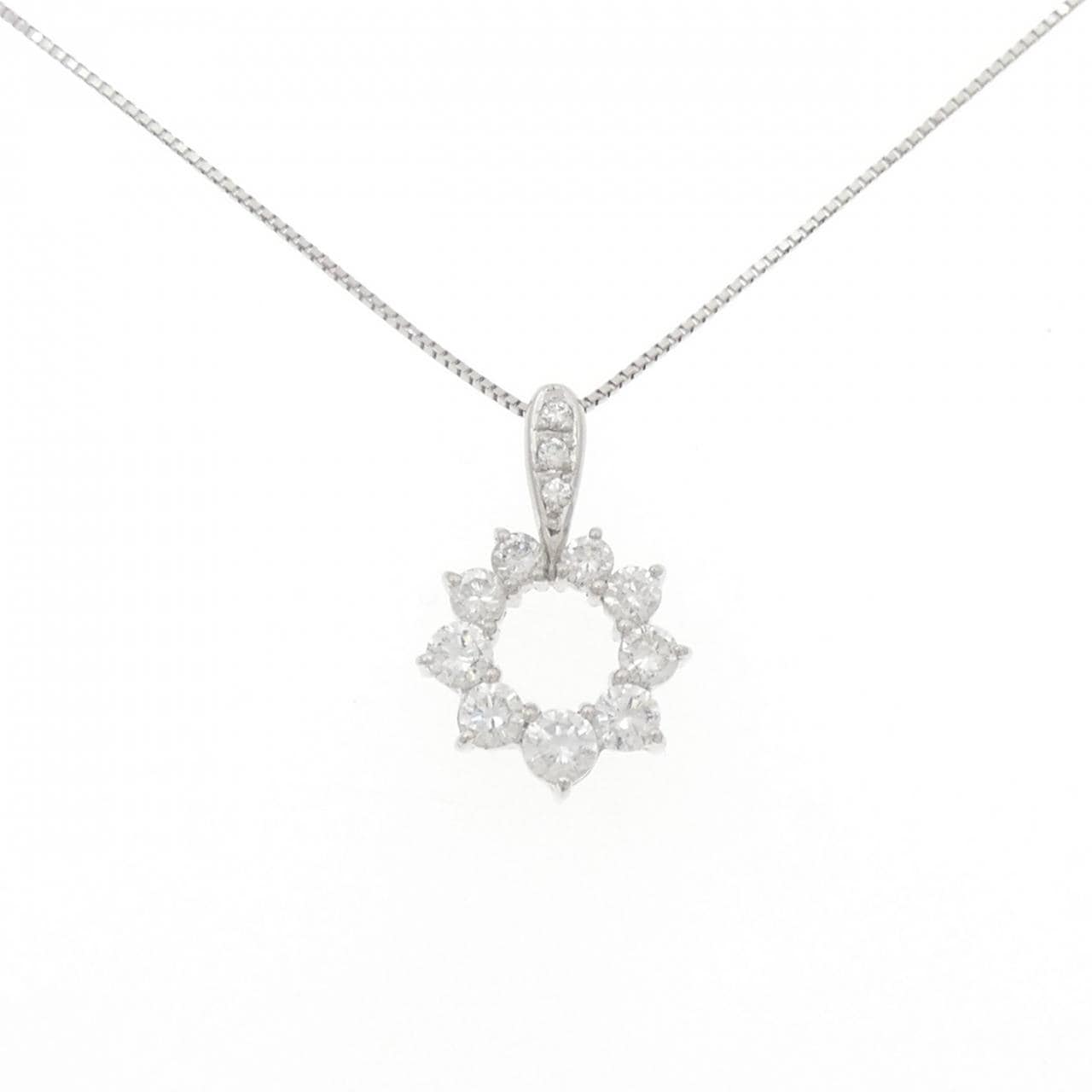 PT900/PT850 ダイヤモンド ネックレス 1.01CT