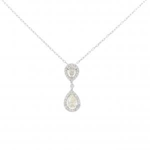 K18WG ダイヤモンド ネックレス 0.306CT