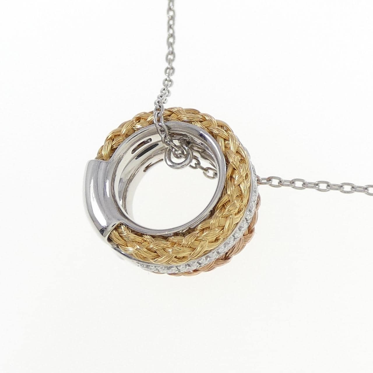 PT950/K18YG/K18PG/PT850 ダイヤモンド ネックレス 0.18CT