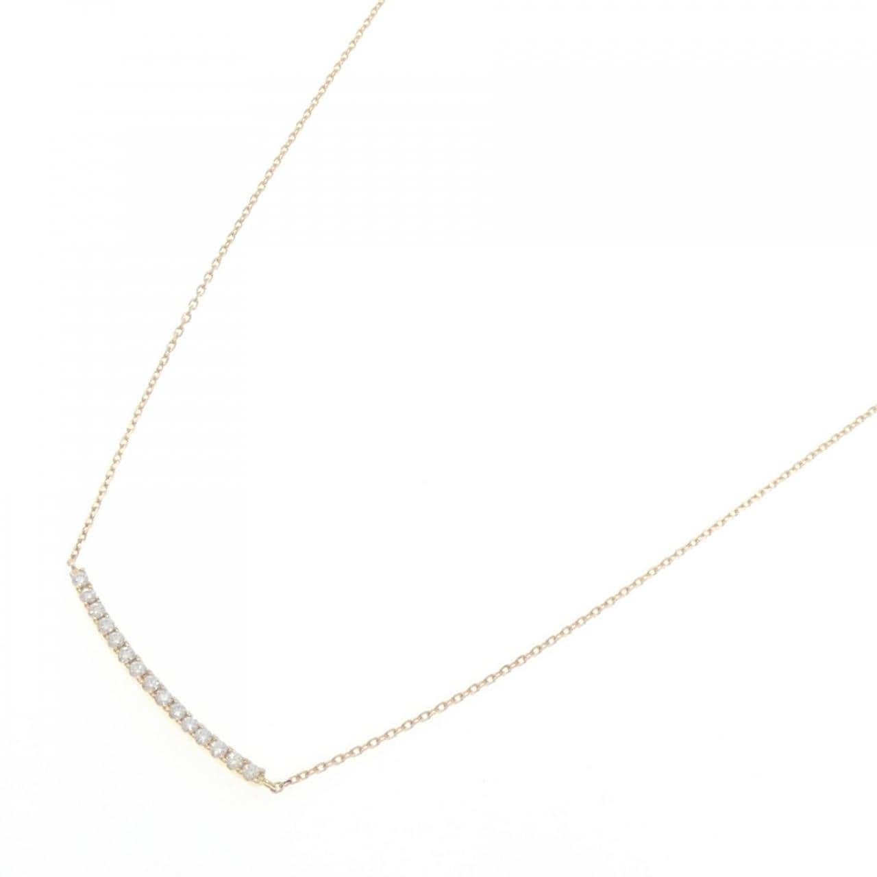 K18YG ダイヤモンド ネックレス 0.18CT