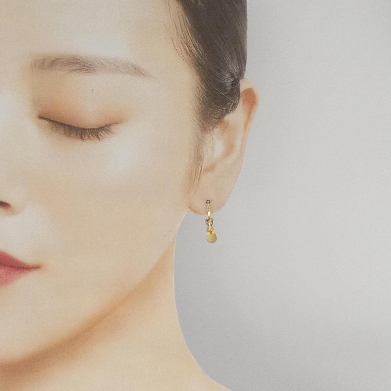 K18YG シトリン ピアス