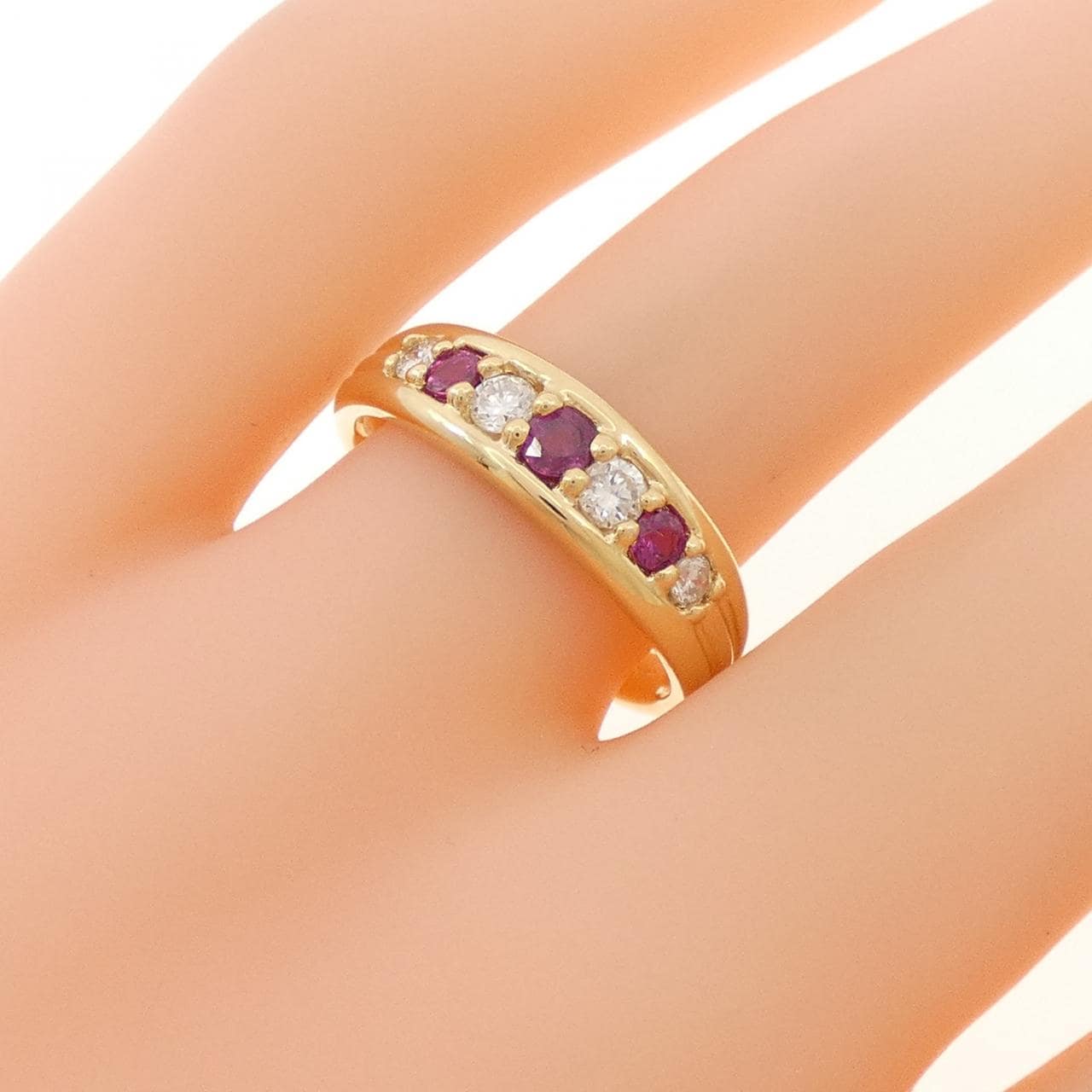 18KYG ルビー リング