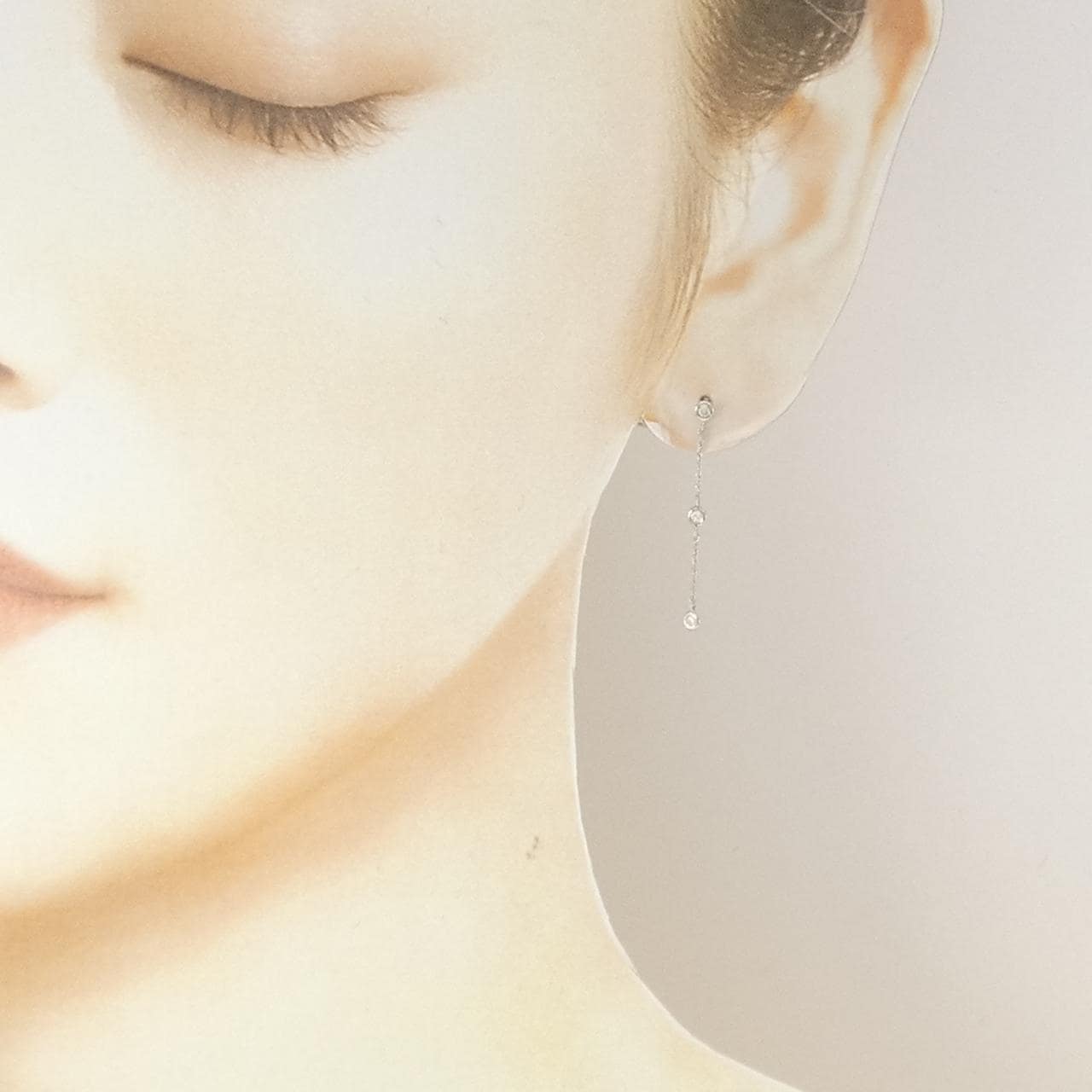 PT950/PT900 ダイヤモンド ピアス 0.08CT