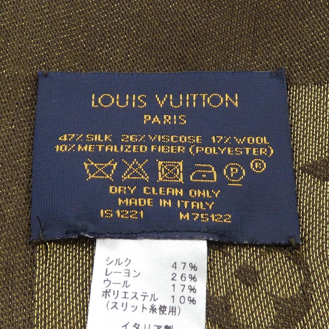 ルイヴィトン LOUIS VUITTON モノグラム シャイン M75122 ショール