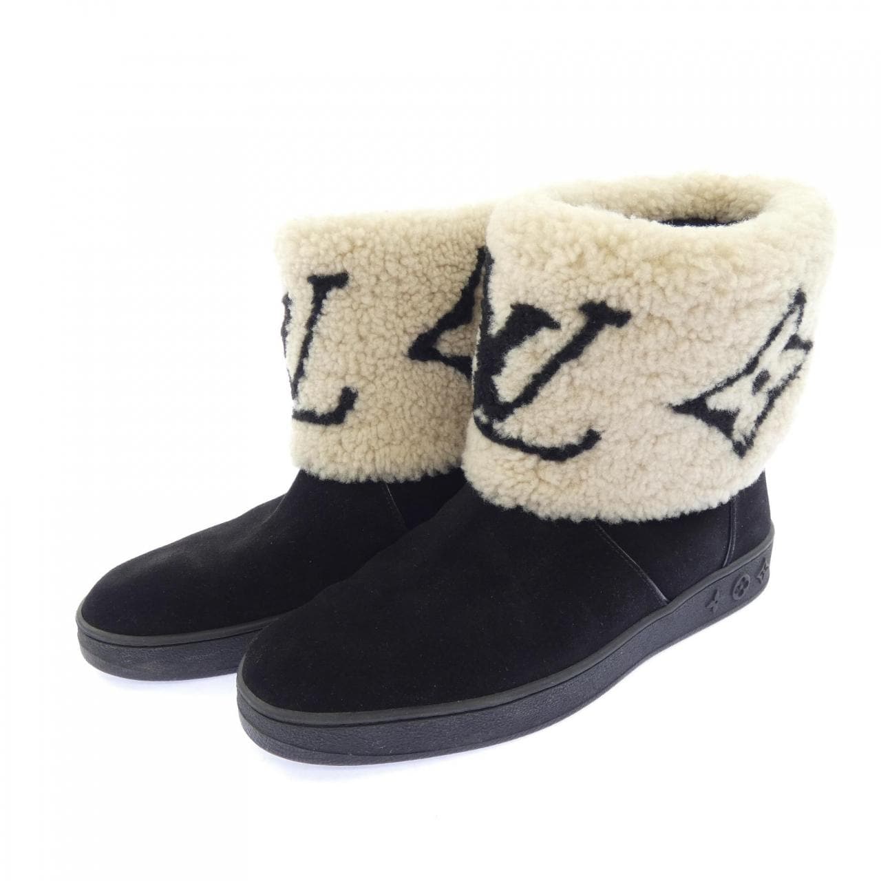 ルイヴィトン LOUIS VUITTON SNOW DROP FLAT ANKLE スノードロップライン ブーツ