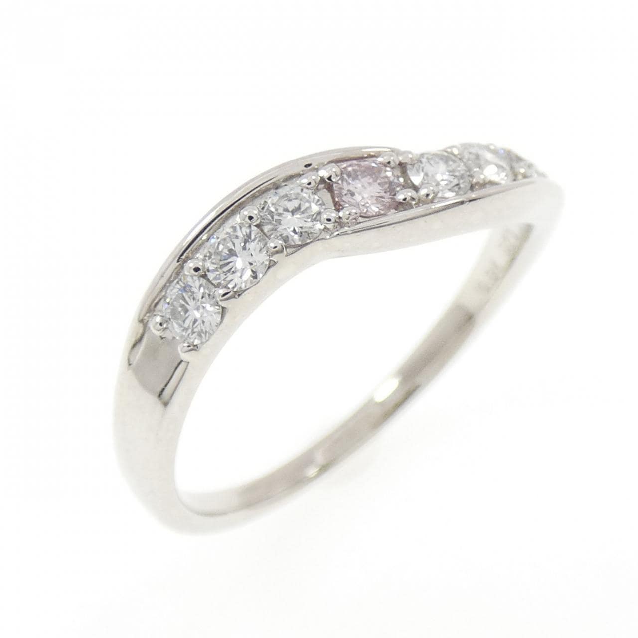 PT900 ピンクダイヤモンド リング 0.04CT