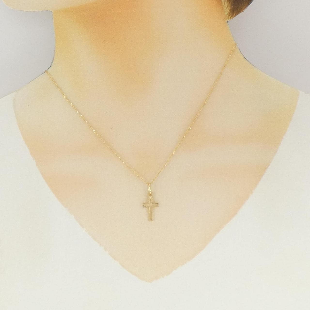 750YG クロス ネックレス