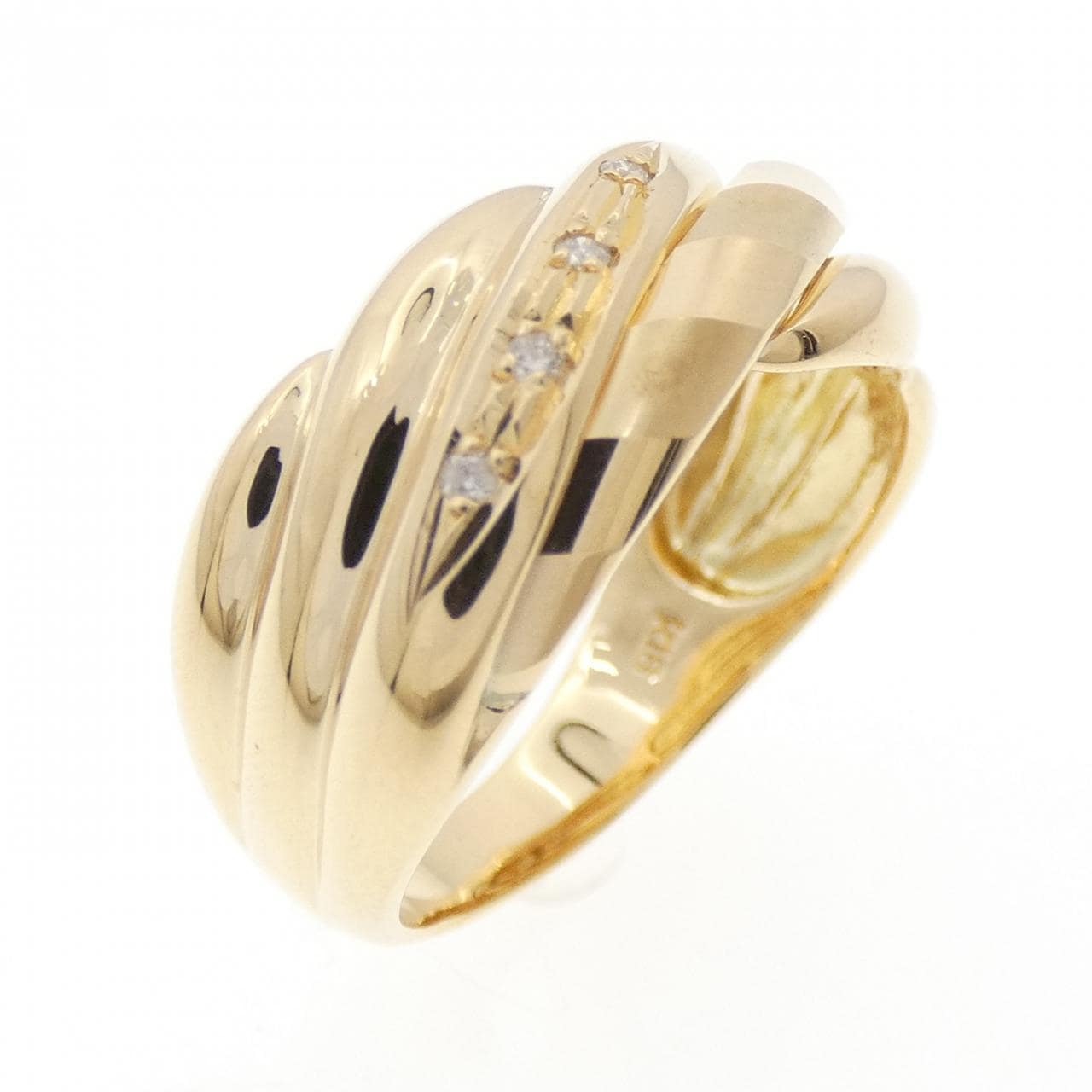 K18YG ダイヤモンド リング