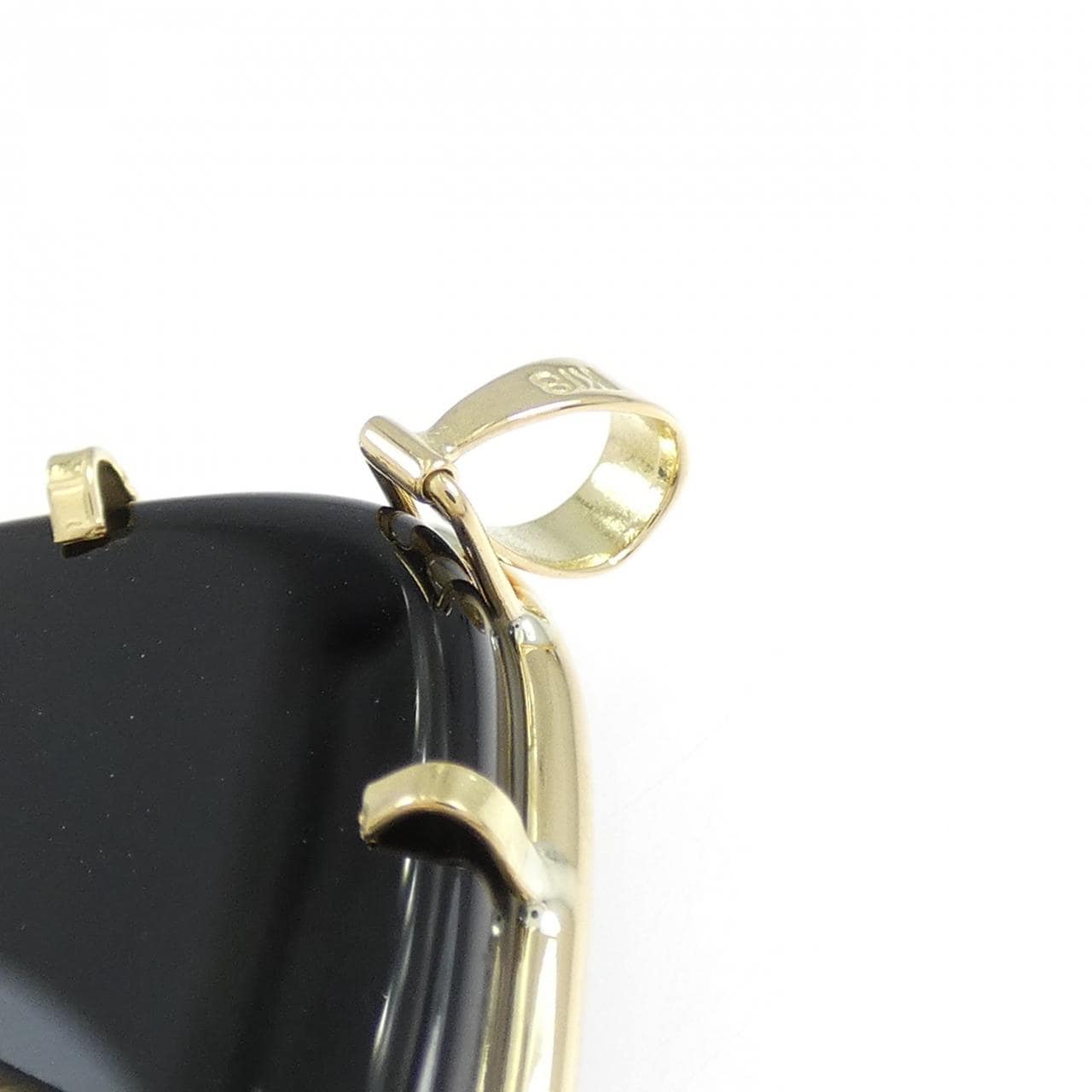 K18YG メノウカメオ ブローチ