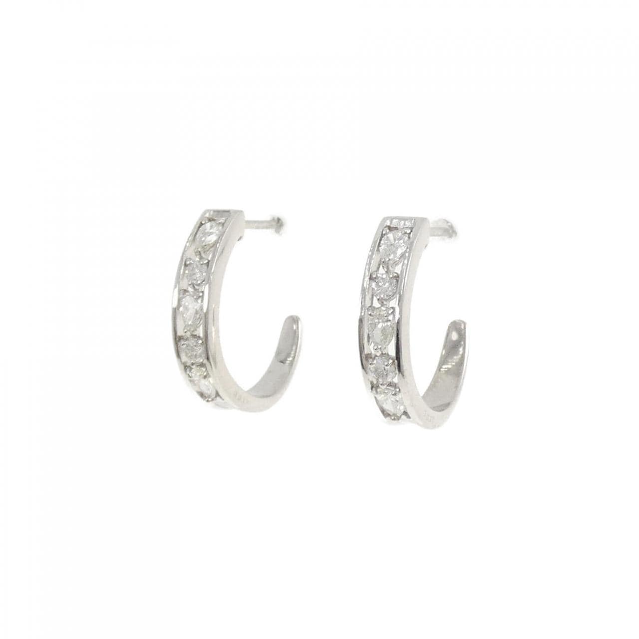 【新品】PT900 ダイヤモンド ピアス 0.34CT