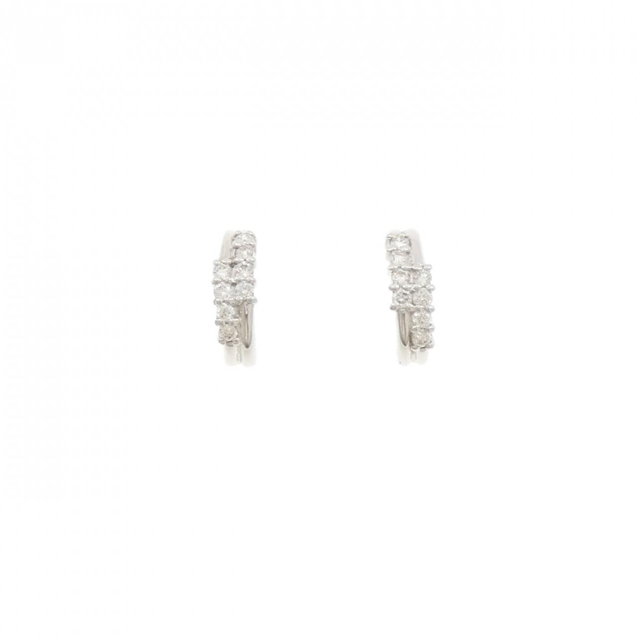 PT900 ダイヤモンド ピアス 0.30CT