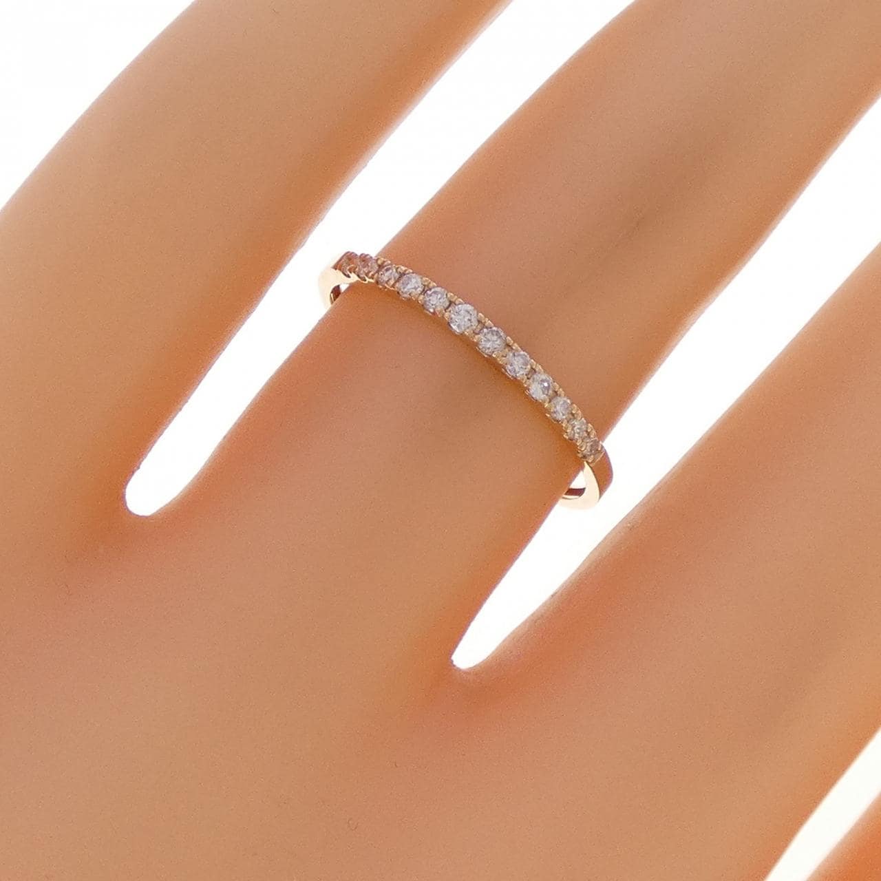 K18PG ダイヤモンド リング 0.10CT