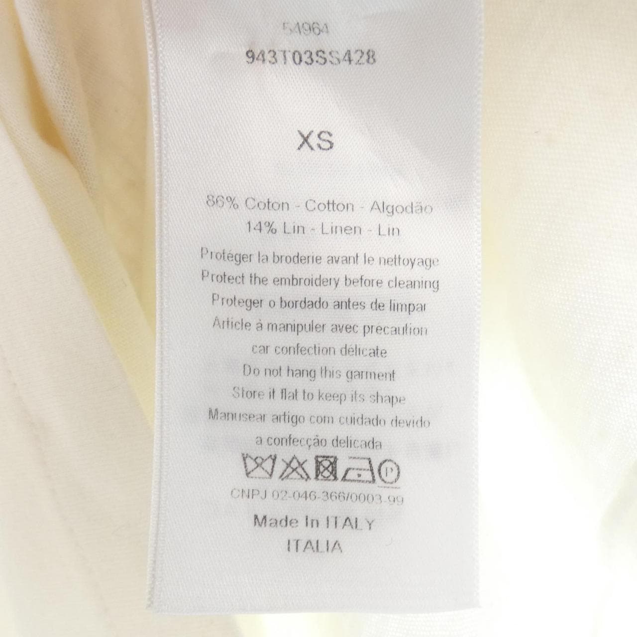 クリスチャンディオール CHRISTIAN DIOR 943T03SS428 Tシャツ