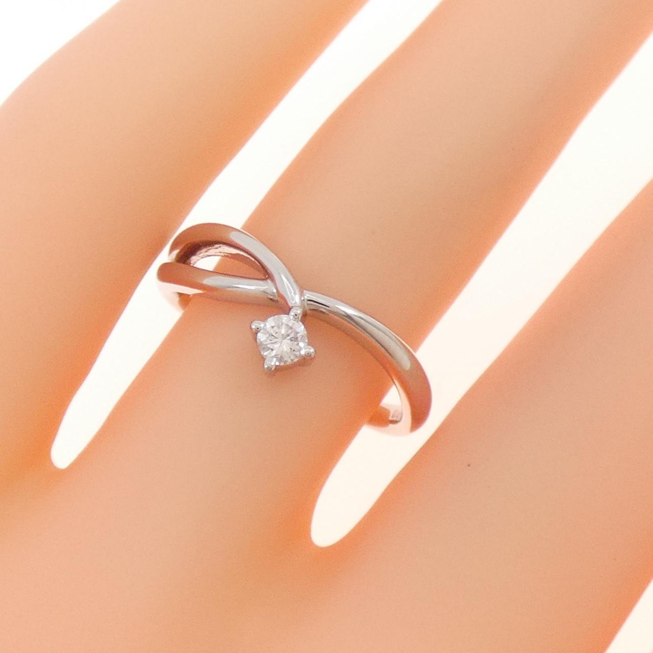 PT ソリティア ダイヤモンド リング 0.05CT