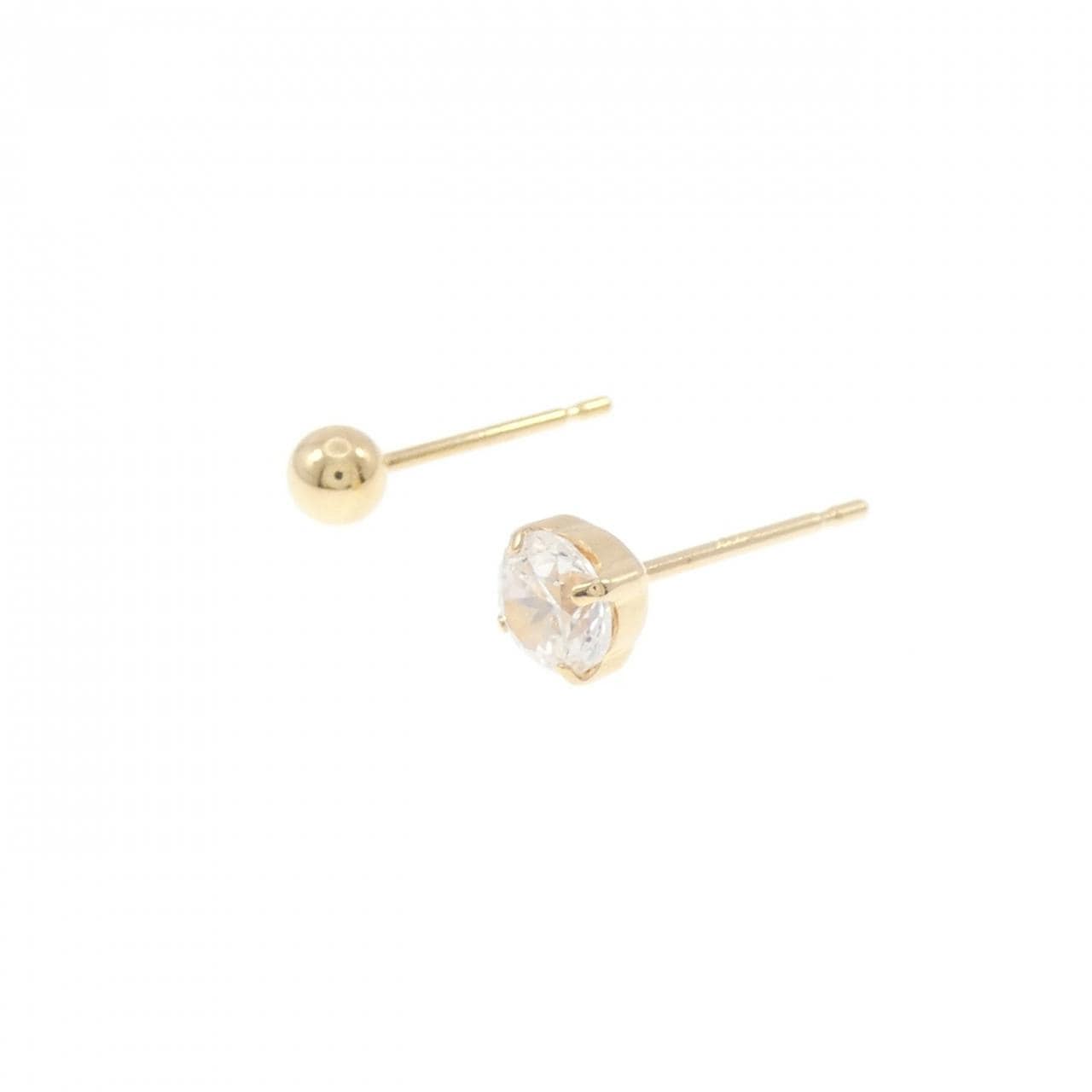 K18YG キュービック ピアス