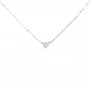 K18PG ハート ダイヤモンド ネックレス 0.12CT