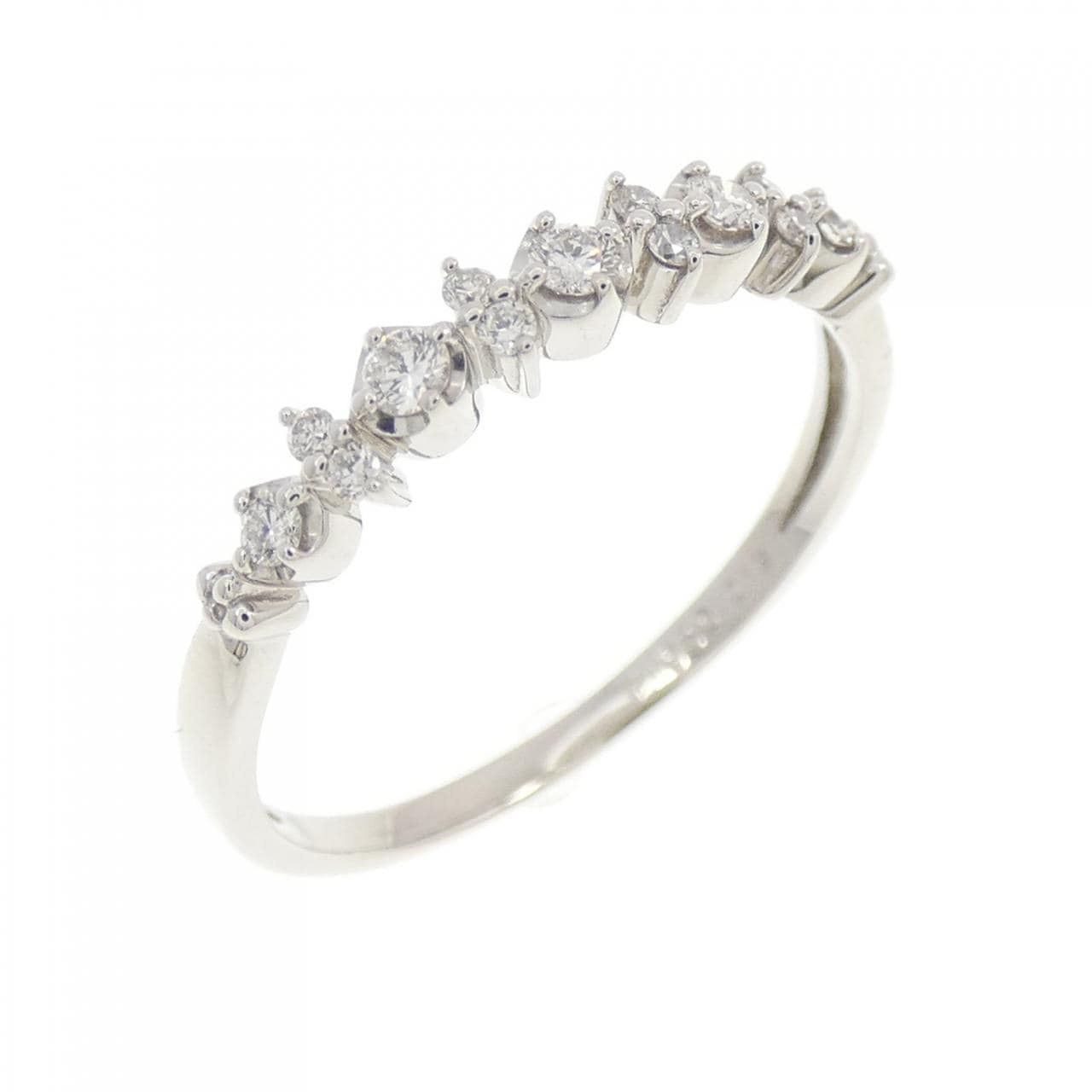 PT950 ダイヤモンド リング 0.13CT