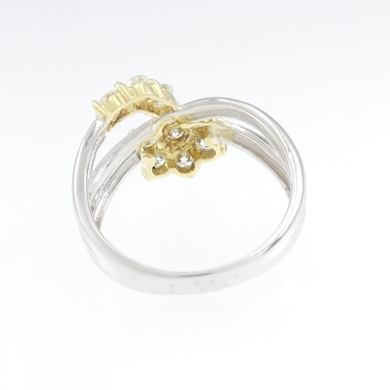 PT/K18YG Flower Diamond Ring 1.00CT