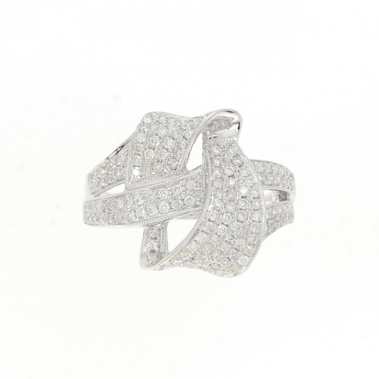K18WG ダイヤモンド リング 0.50CT