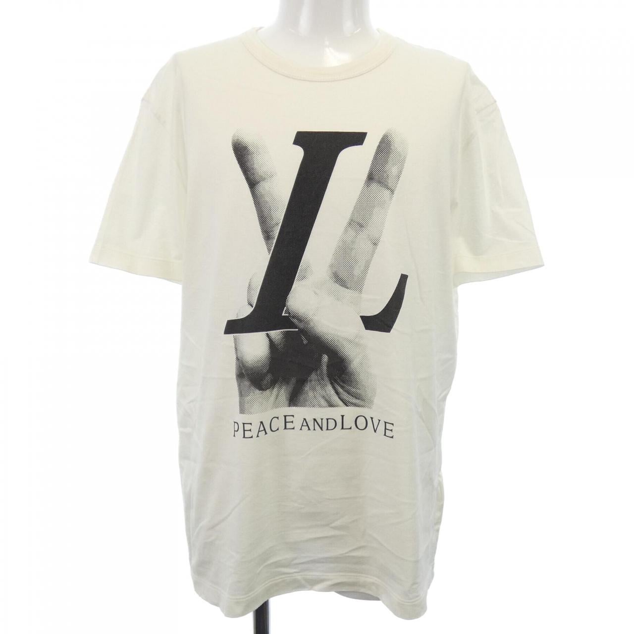 ルイヴィトン LOUIS VUITTON PEACE AND LOVE HFY79WFMB Tシャツ