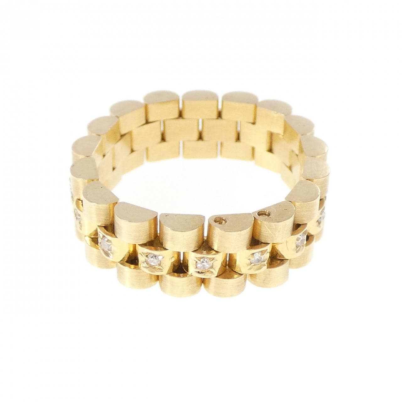 750YG ダイヤモンド リング 0.10CT