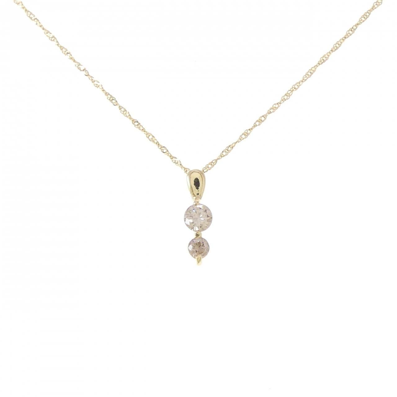 K18YG ダイヤモンド ネックレス 0.30CT