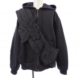 ルイヴィトン LOUIS VUITTON ジップスローデニムフーディウィズサッシュアンドパッチ HHA61WRDH ブルゾン