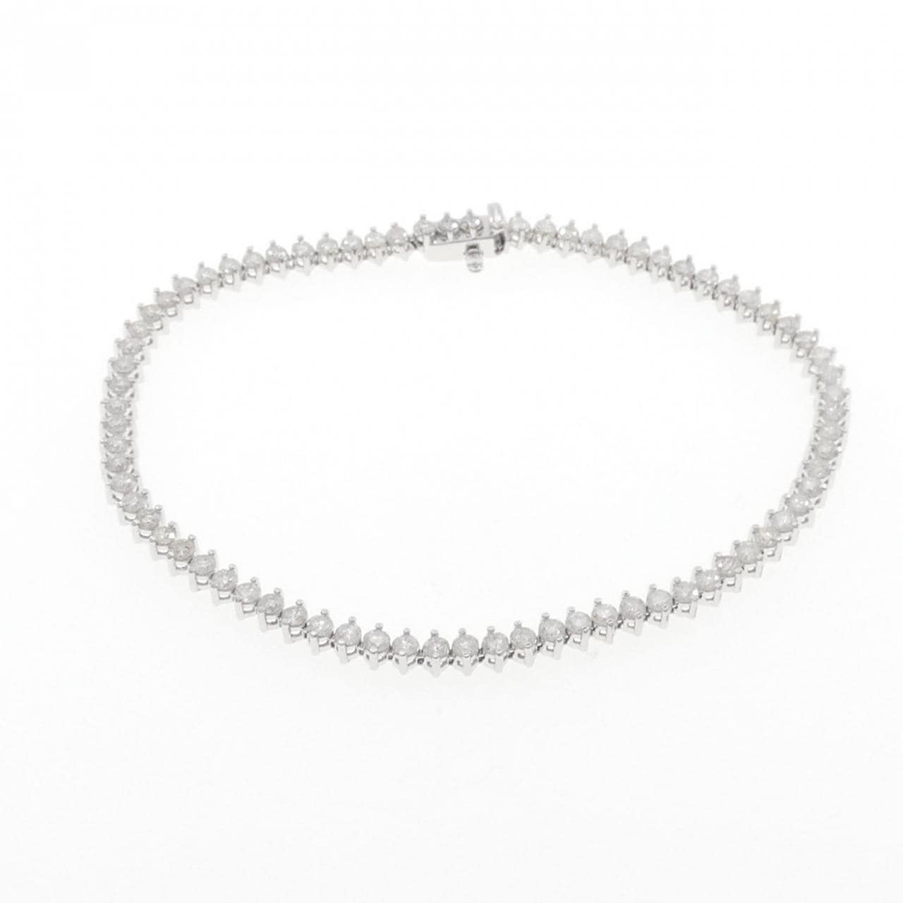 K14WG ダイヤモンド ブレスレット 3.00CT