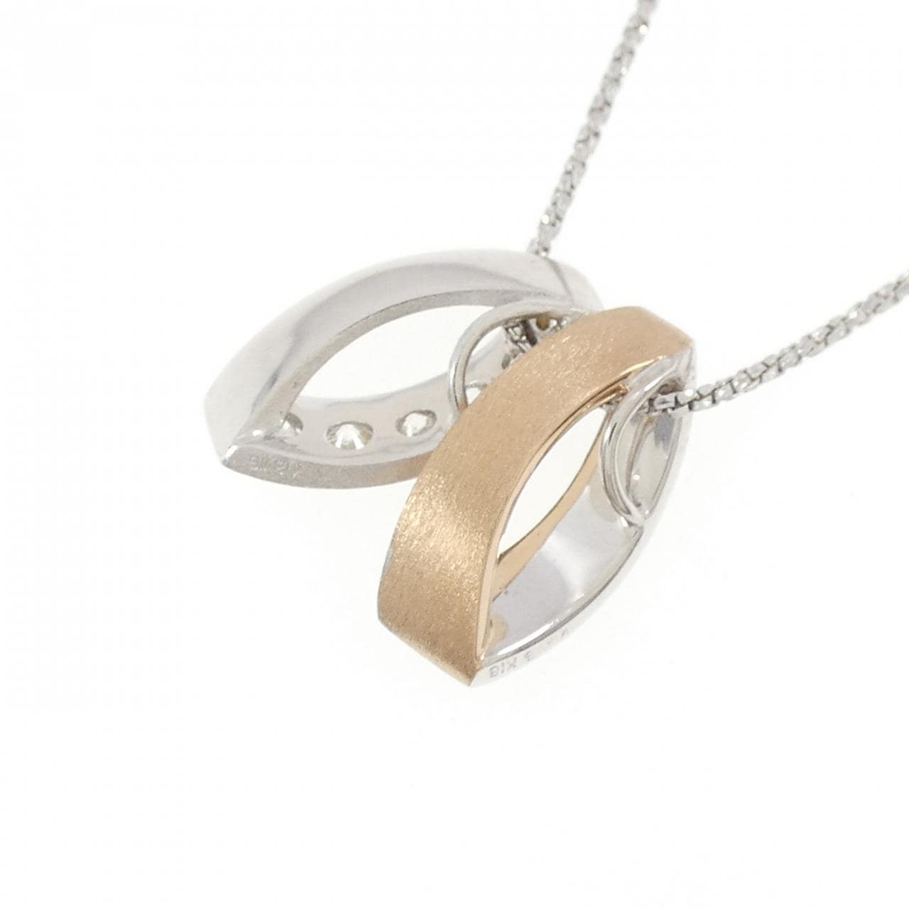 K18WG/K18PG ダイヤモンド ネックレス 0.24CT