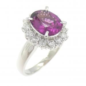 PT900 ガーネット リング 2.431CT