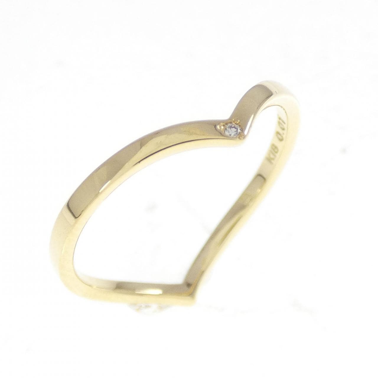 K18YG ダイヤモンド リング 0.01CT