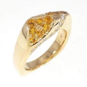 K18YG サファイヤ リング 0.71CT